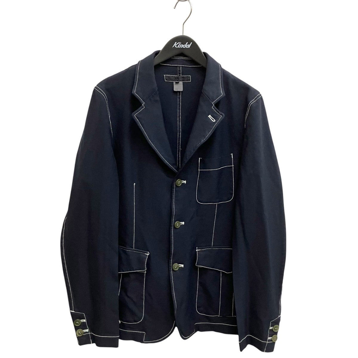 Polyester Gabardine Plain with Contrasted Workstiches JacketジャケットW24161