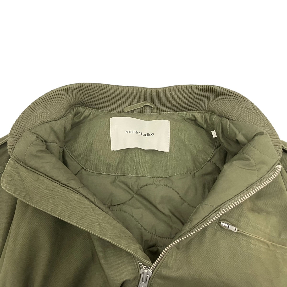 ENTIRE STUDIOS(エンタイアスタジオ) A-4 Bomber Jacket Army ESU-S25