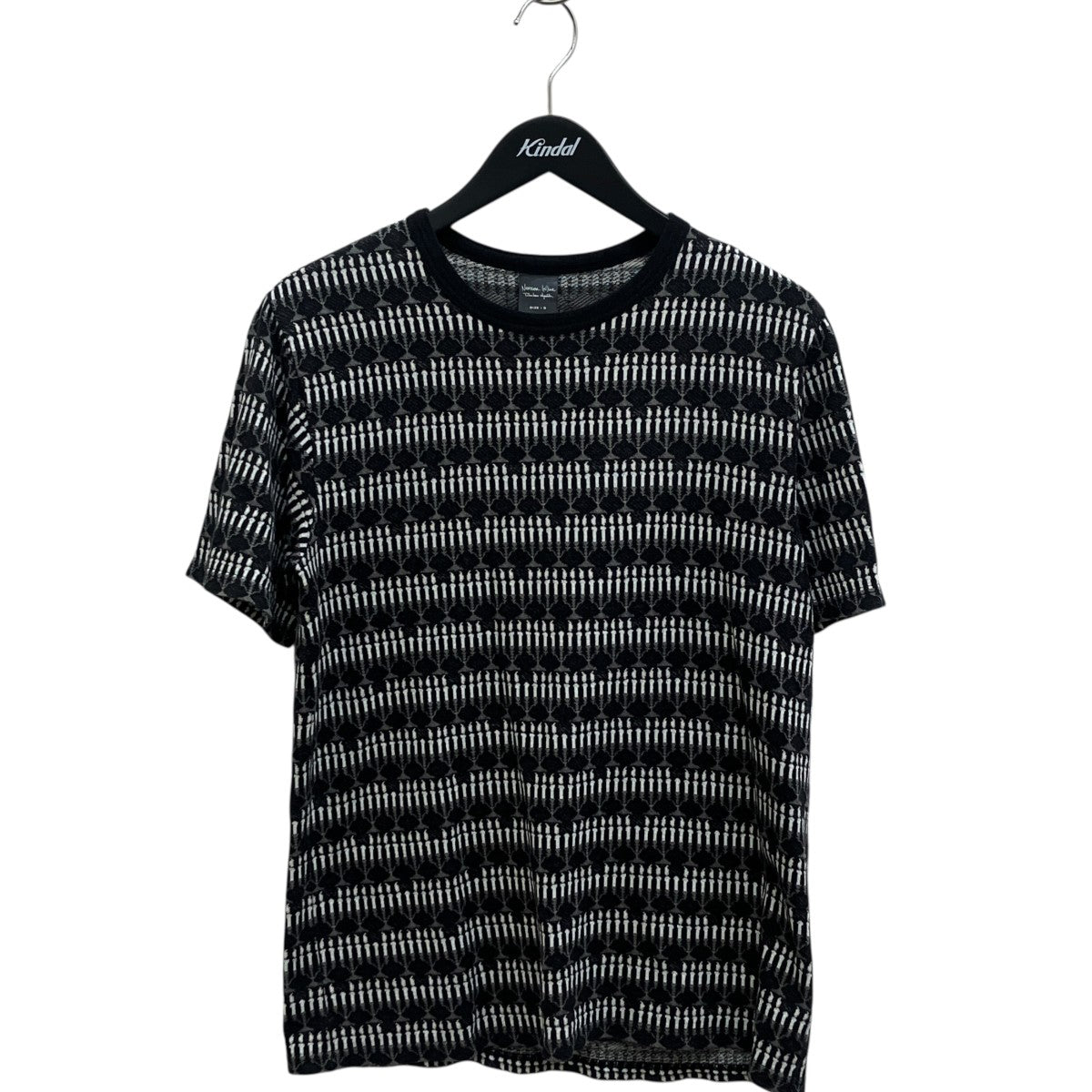 カート期 ジャガードTシャツ半袖カットソー