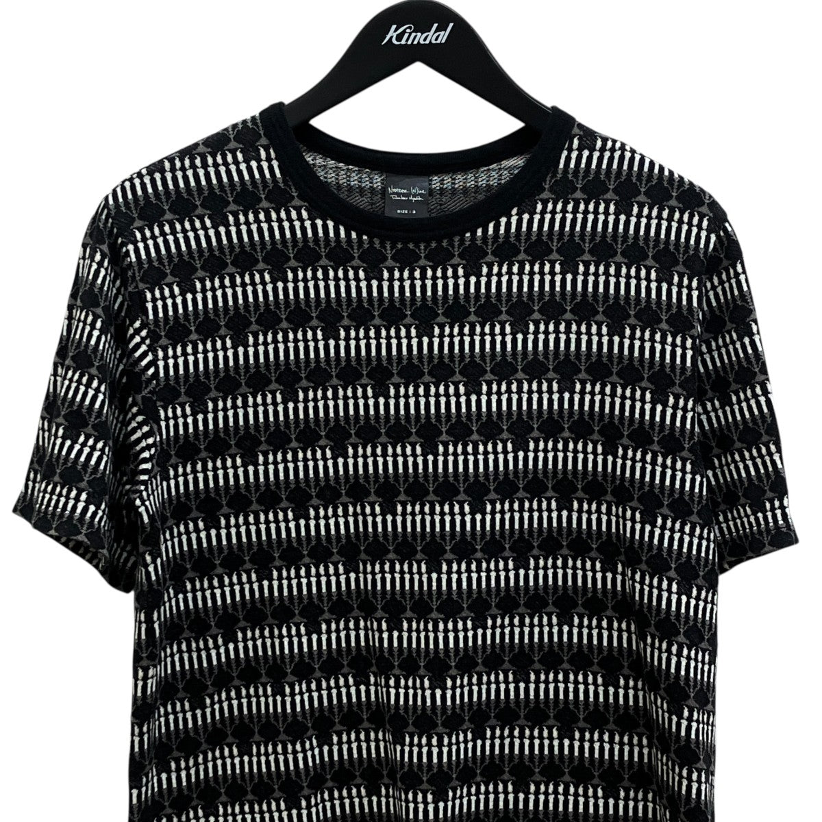 カート期 ジャガードTシャツ半袖カットソー