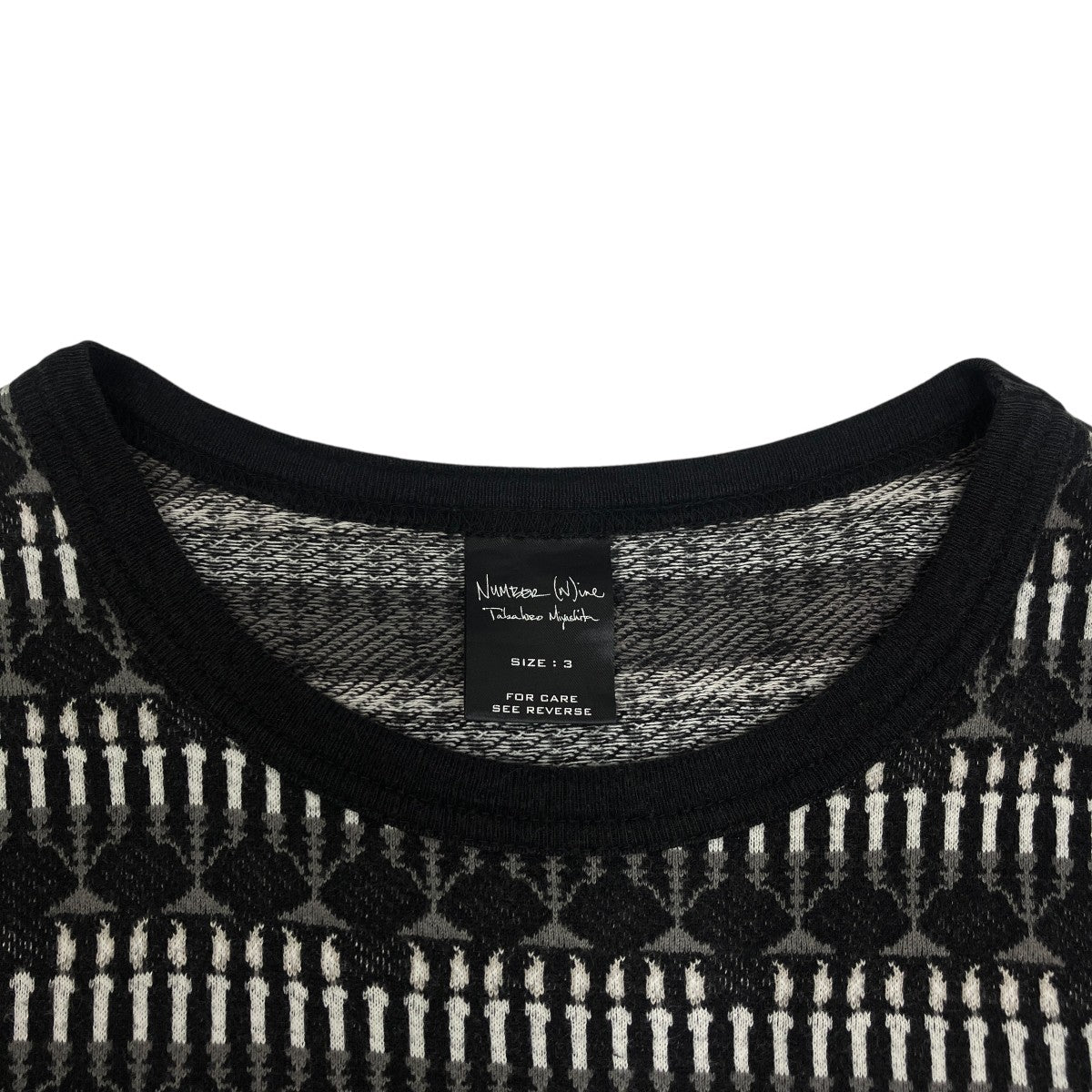 カート期 ジャガードTシャツ半袖カットソー