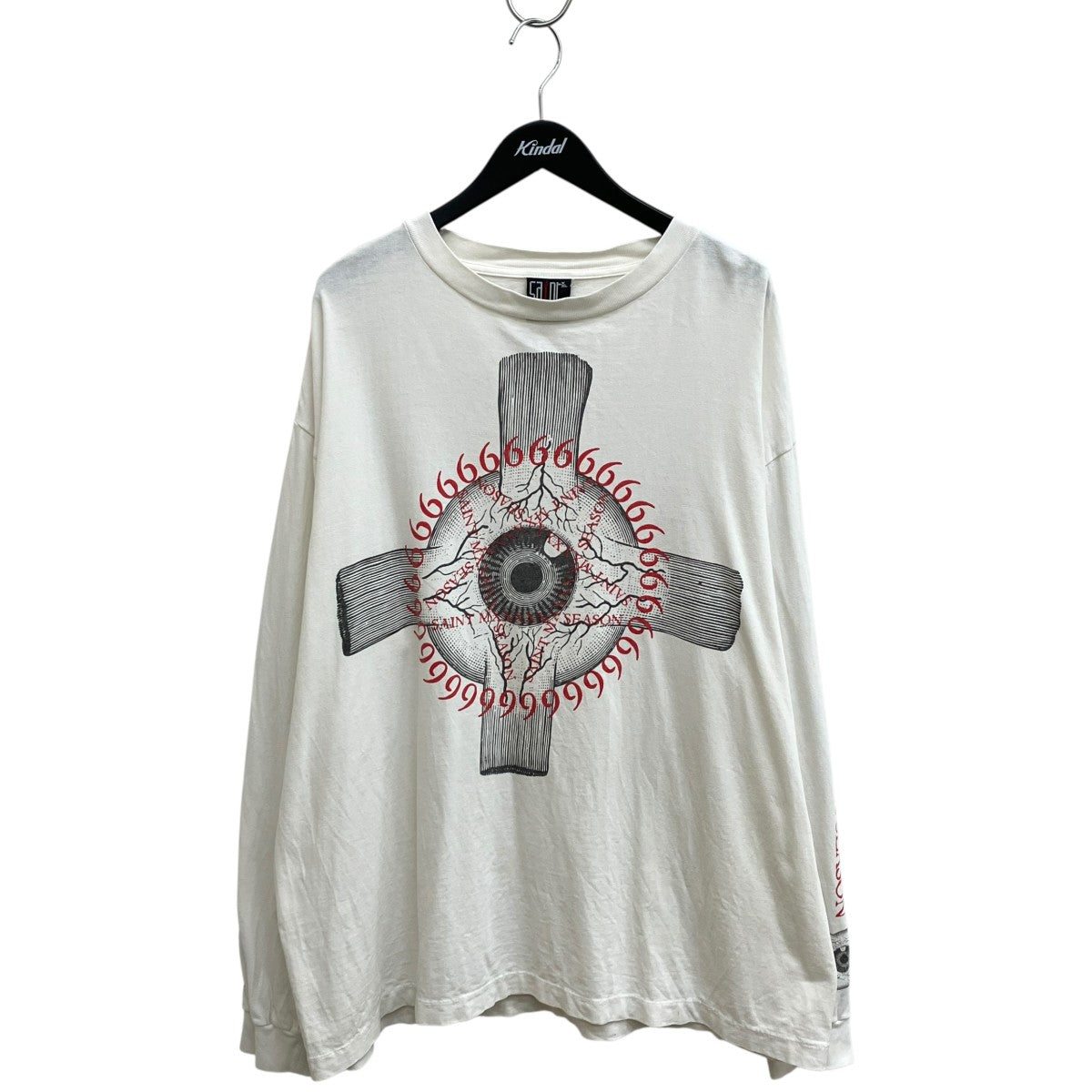 LS TEE EYEBALL WHITEロングスリーブTシャツSM-S23-0000-036