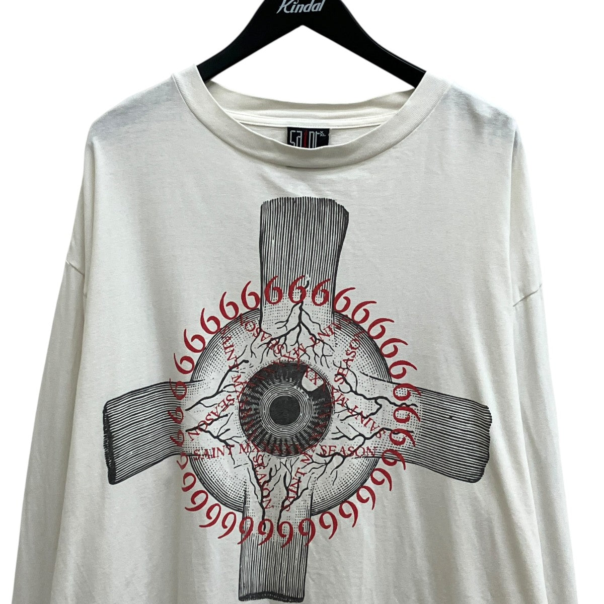 LS TEE EYEBALL WHITEロングスリーブTシャツSM-S23-0000-036