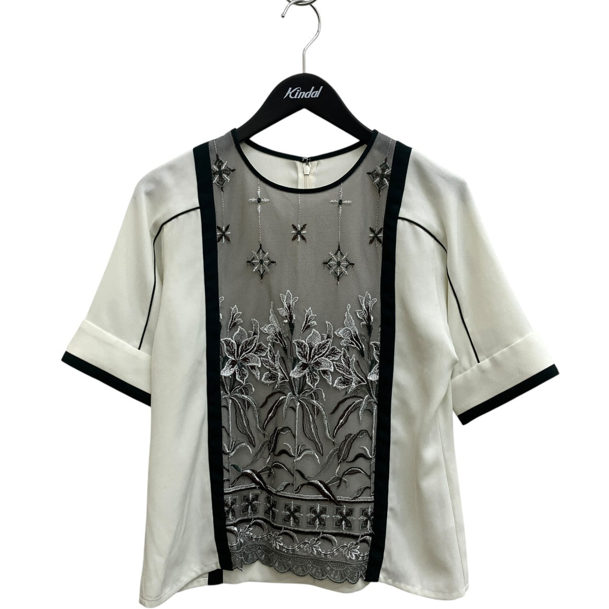 Framed flower blouse半袖カットソーMU22SS-0801-01