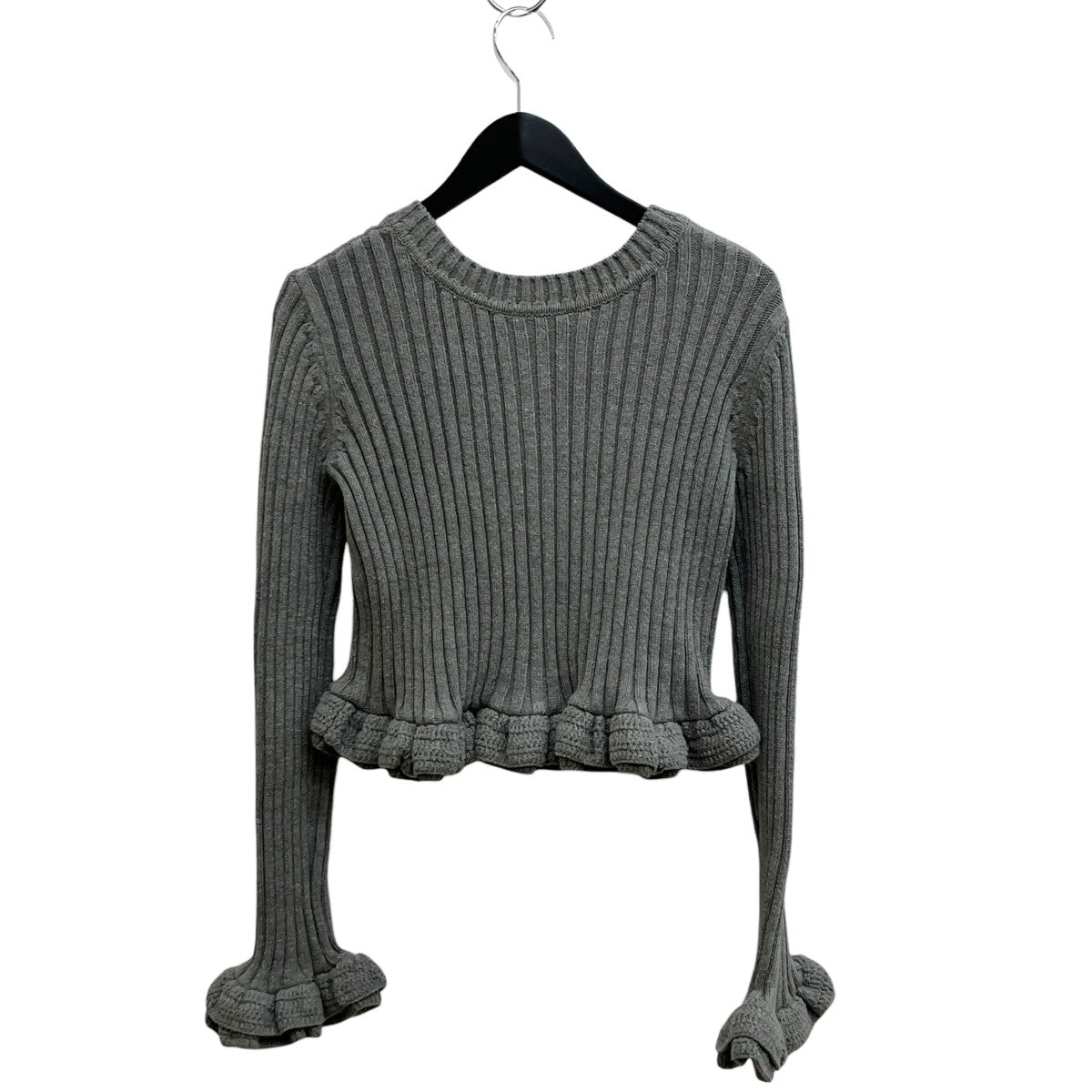 W FACE SHORT FRILLED KNIT TOPSカーディガン10106-2053