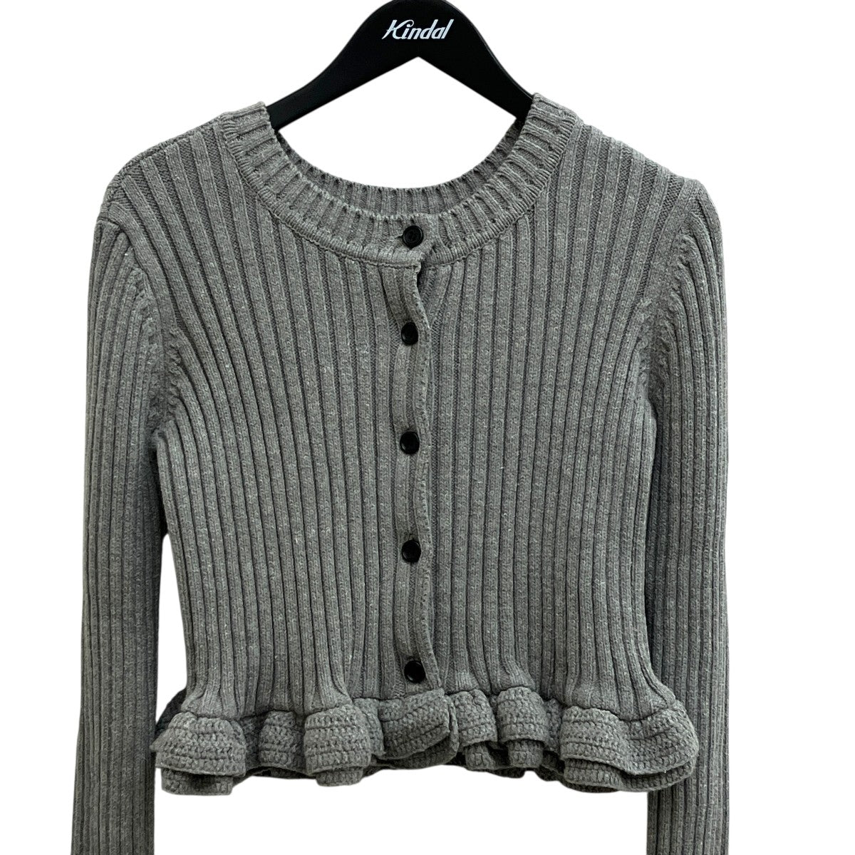 W FACE SHORT FRILLED KNIT TOPSカーディガン10106-2053