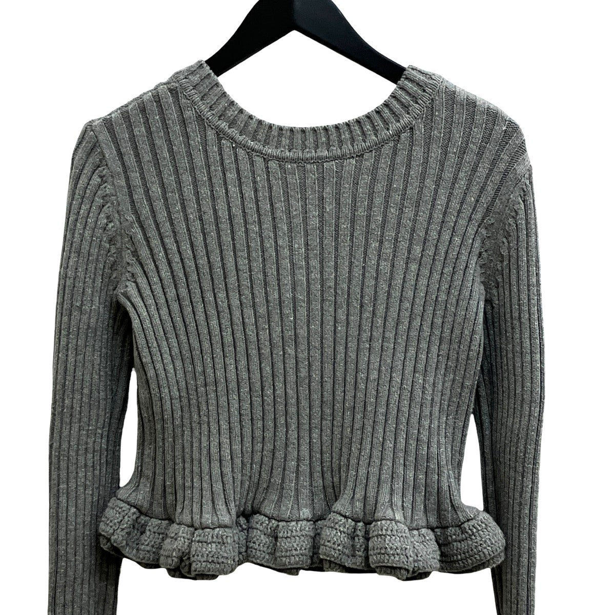 W FACE SHORT FRILLED KNIT TOPSカーディガン10106-2053