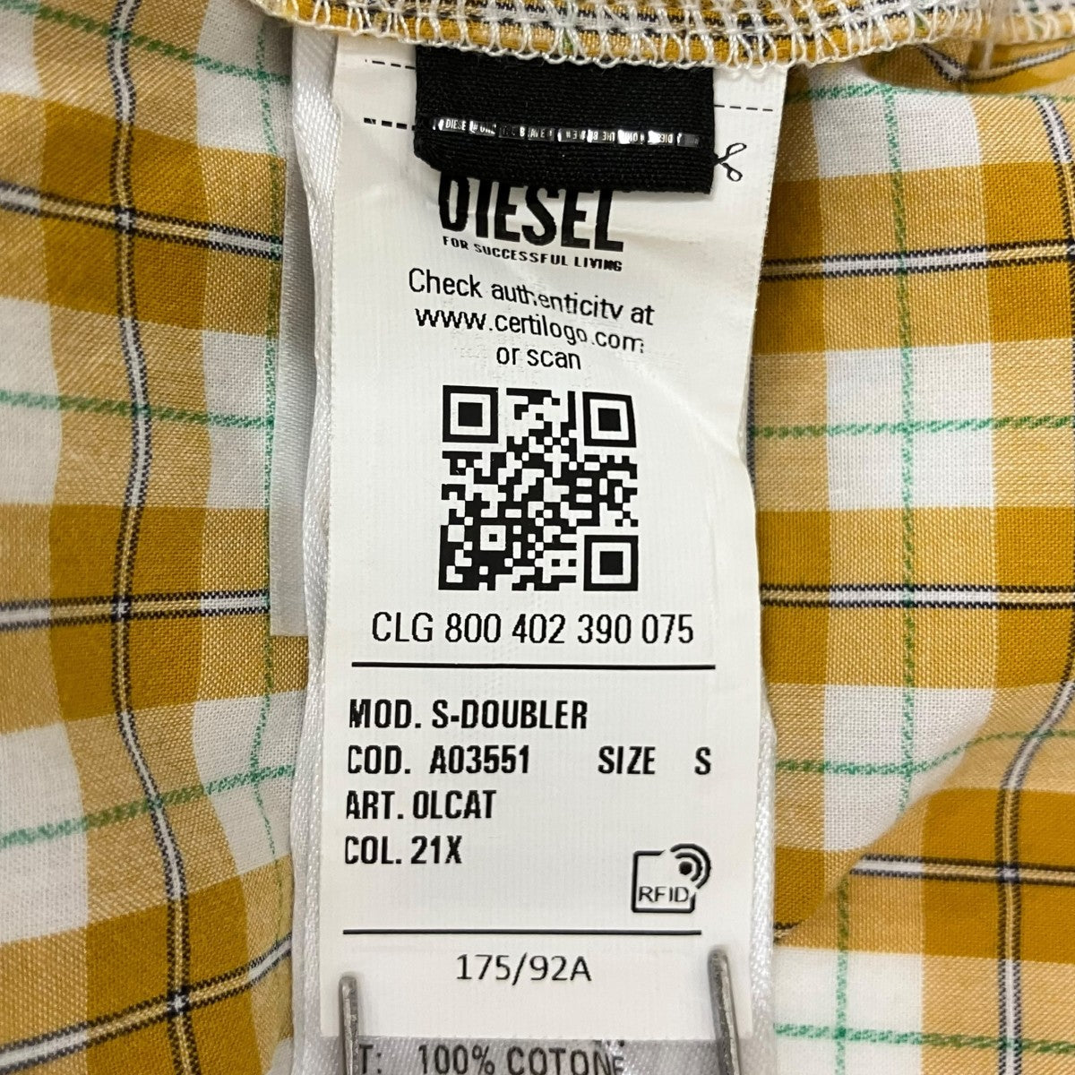 S-DOUBLERチェックシャツOLCAT