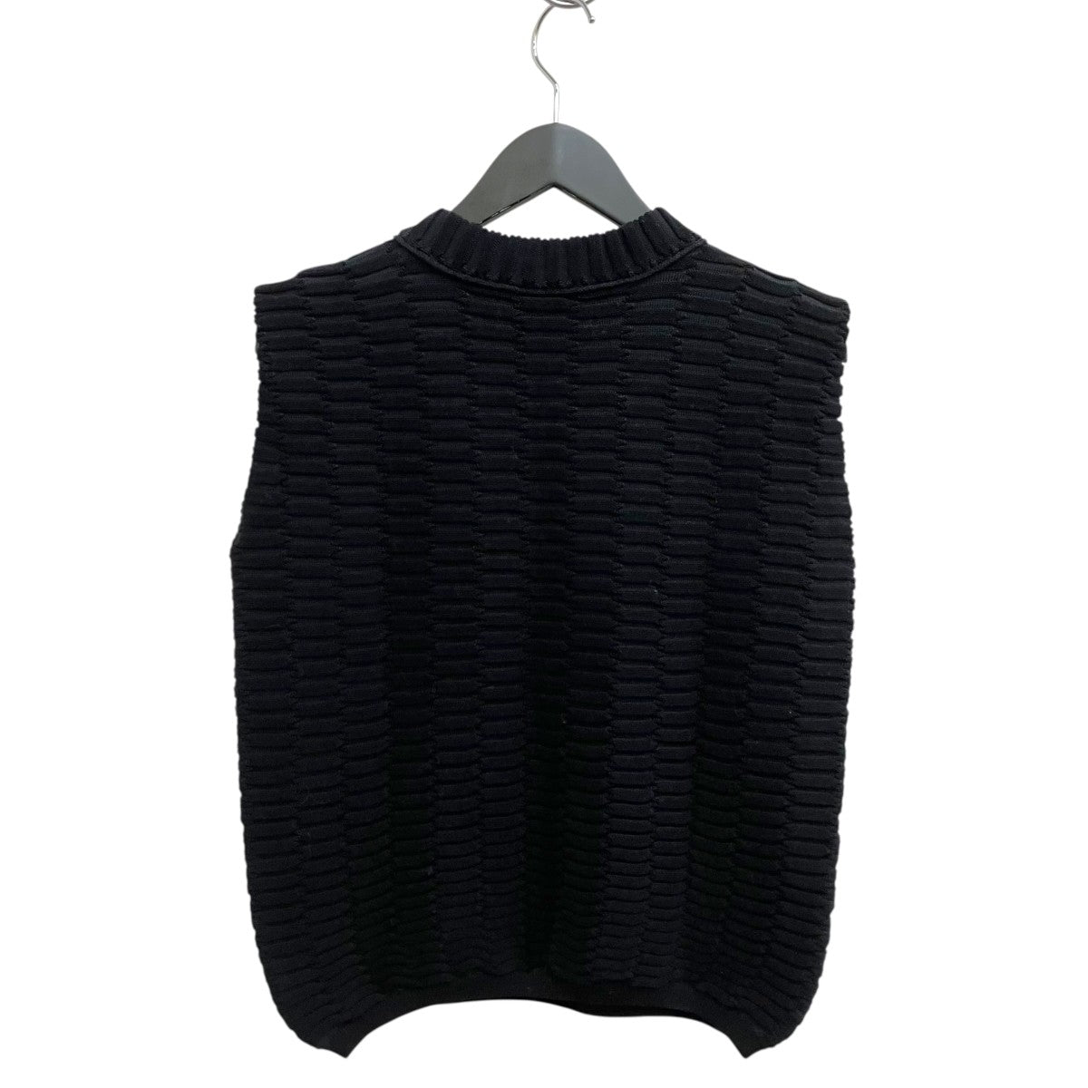 Top maille zellige uniニットベストJ-082