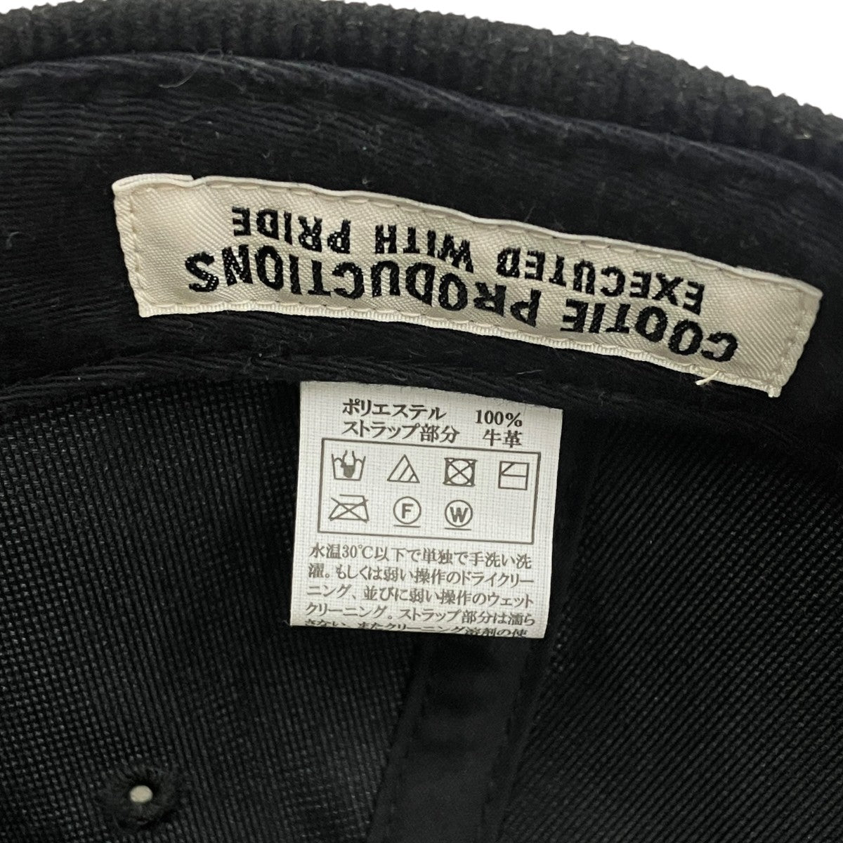 Polyester Corduroy 6 Panel Capキャップ