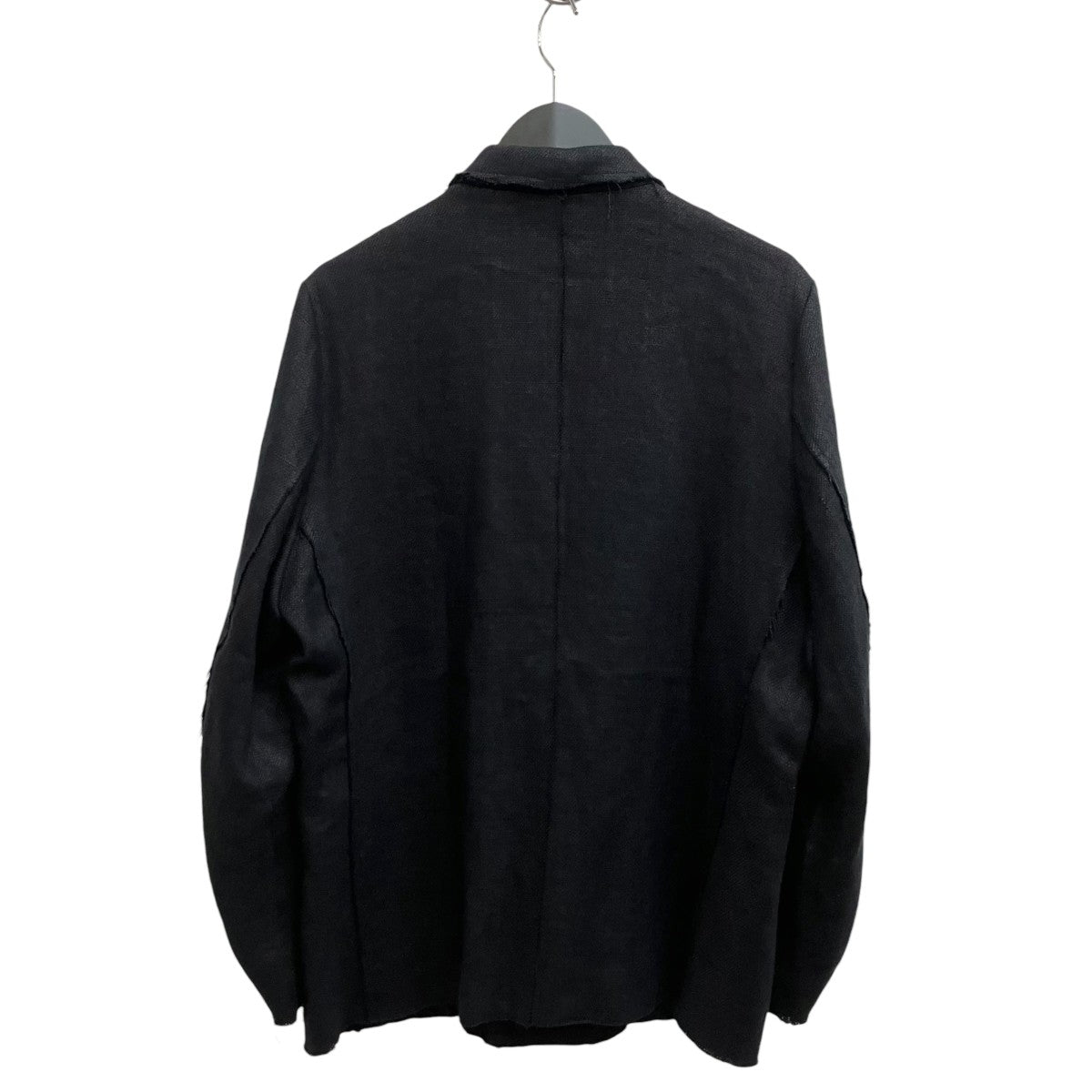 HEAVY LINEN DOUBLE JACKET BLACKダブルジャケットT26SS-JK01