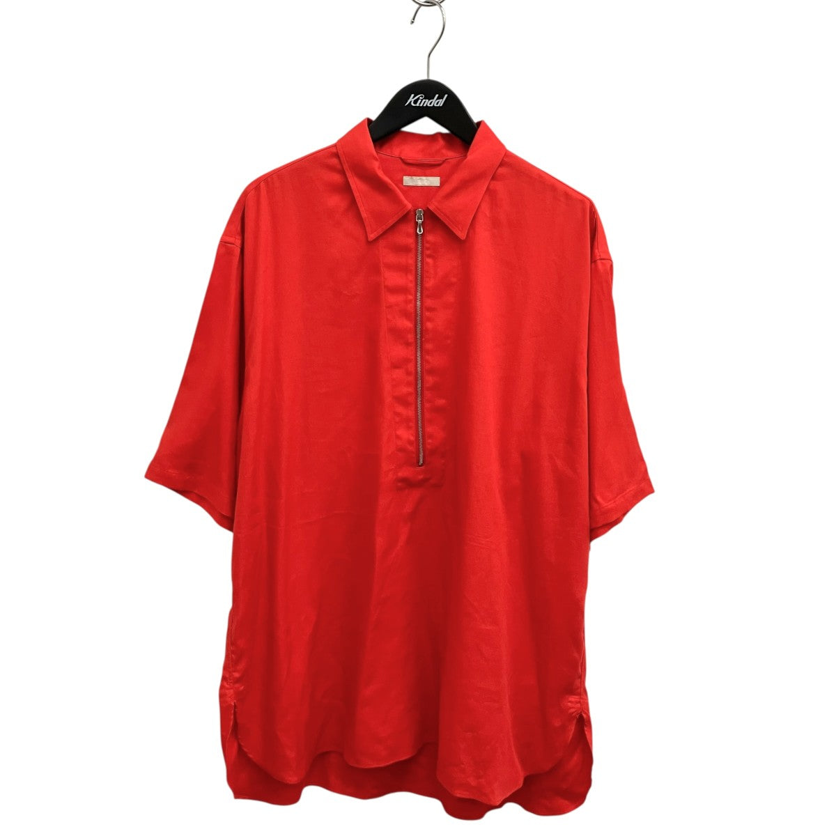 25SSRAYON LINEN TWILL HALF-ZIP SHIRTハーフジップシャツULSH58-KA197