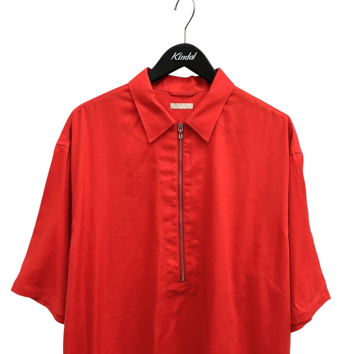 25SSRAYON LINEN TWILL HALF-ZIP SHIRTハーフジップシャツULSH58-KA197