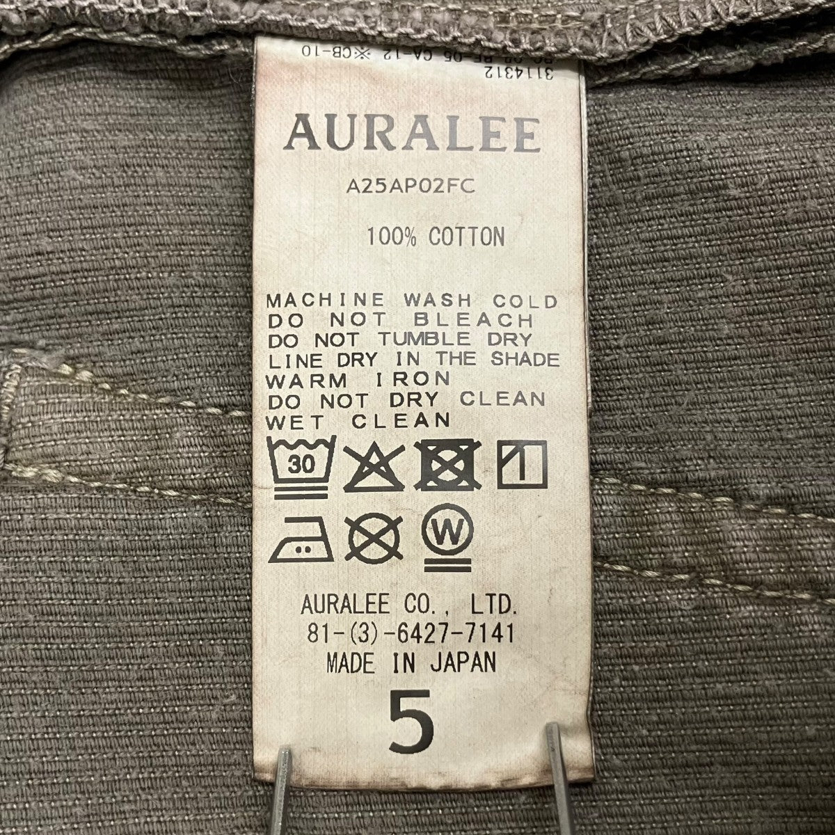 25AWPIGMENT DYED FINX CORDUROY WIDE 5P PANTSコーデュロイパンツA25AP02FC
