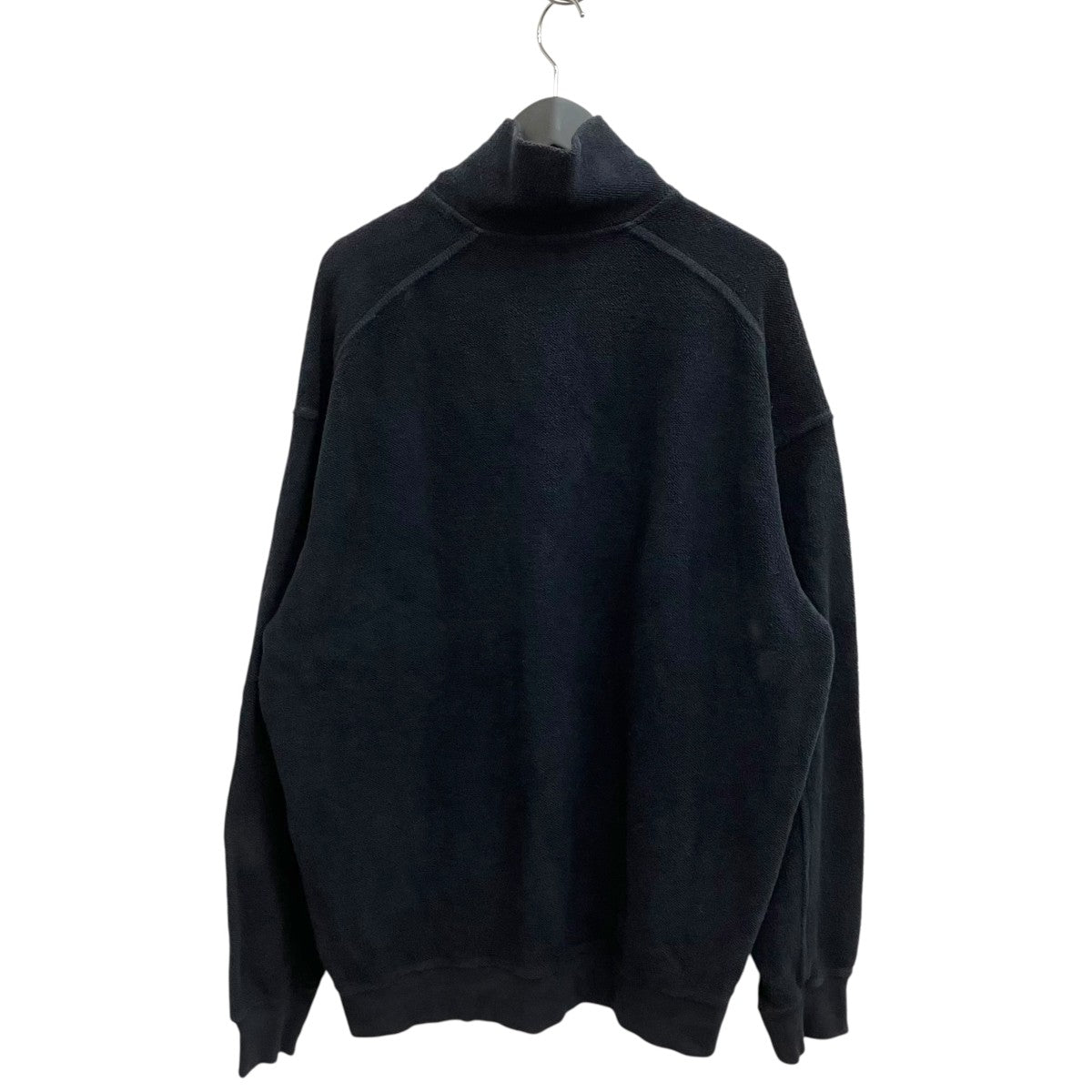 25AWSULFUR DYE FLEECE P O CHARCOALハーフジップスウェット253-2101