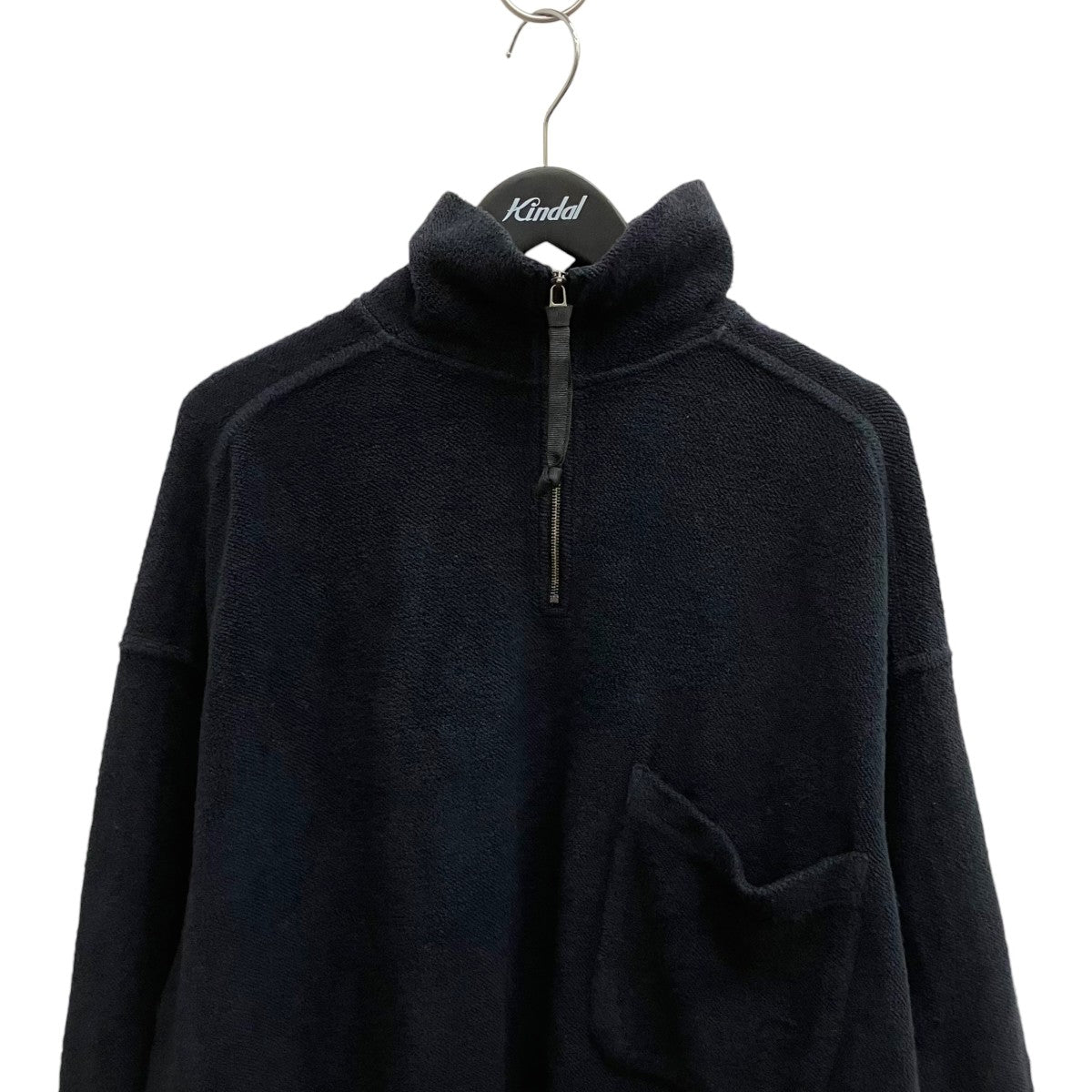 25AWSULFUR DYE FLEECE P O CHARCOALハーフジップスウェット253-2101
