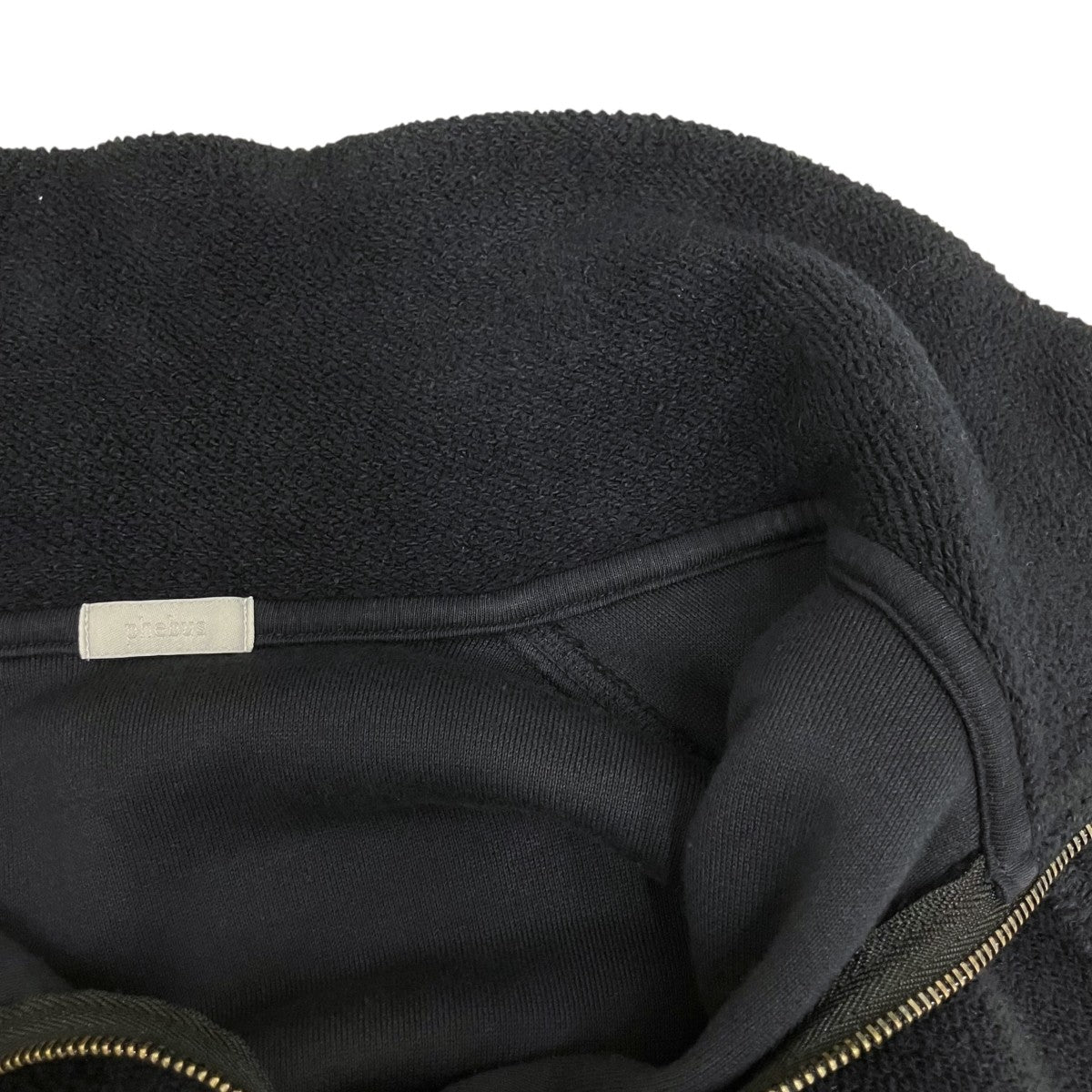 25AWSULFUR DYE FLEECE P O CHARCOALハーフジップスウェット253-2101