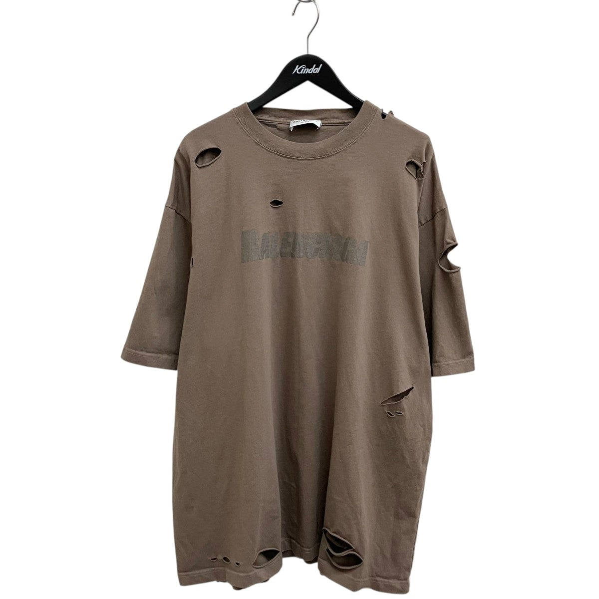 デストロイ加工ロゴプリントTシャツ半袖Tシャツ651795