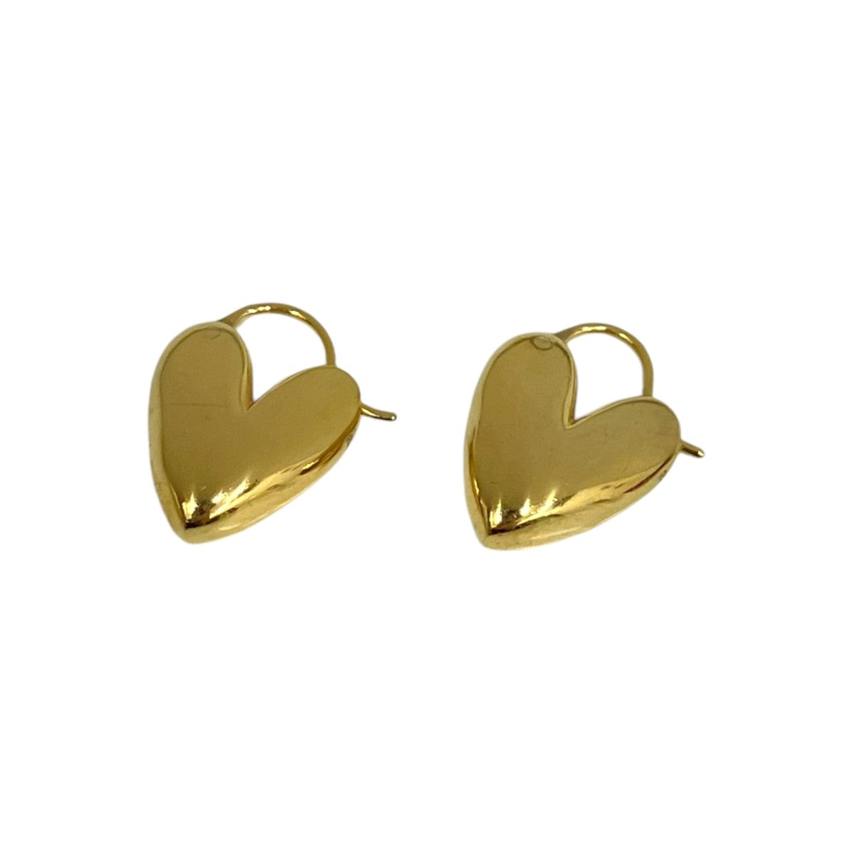 TINY PUFFY HEART HOOPSピアス
