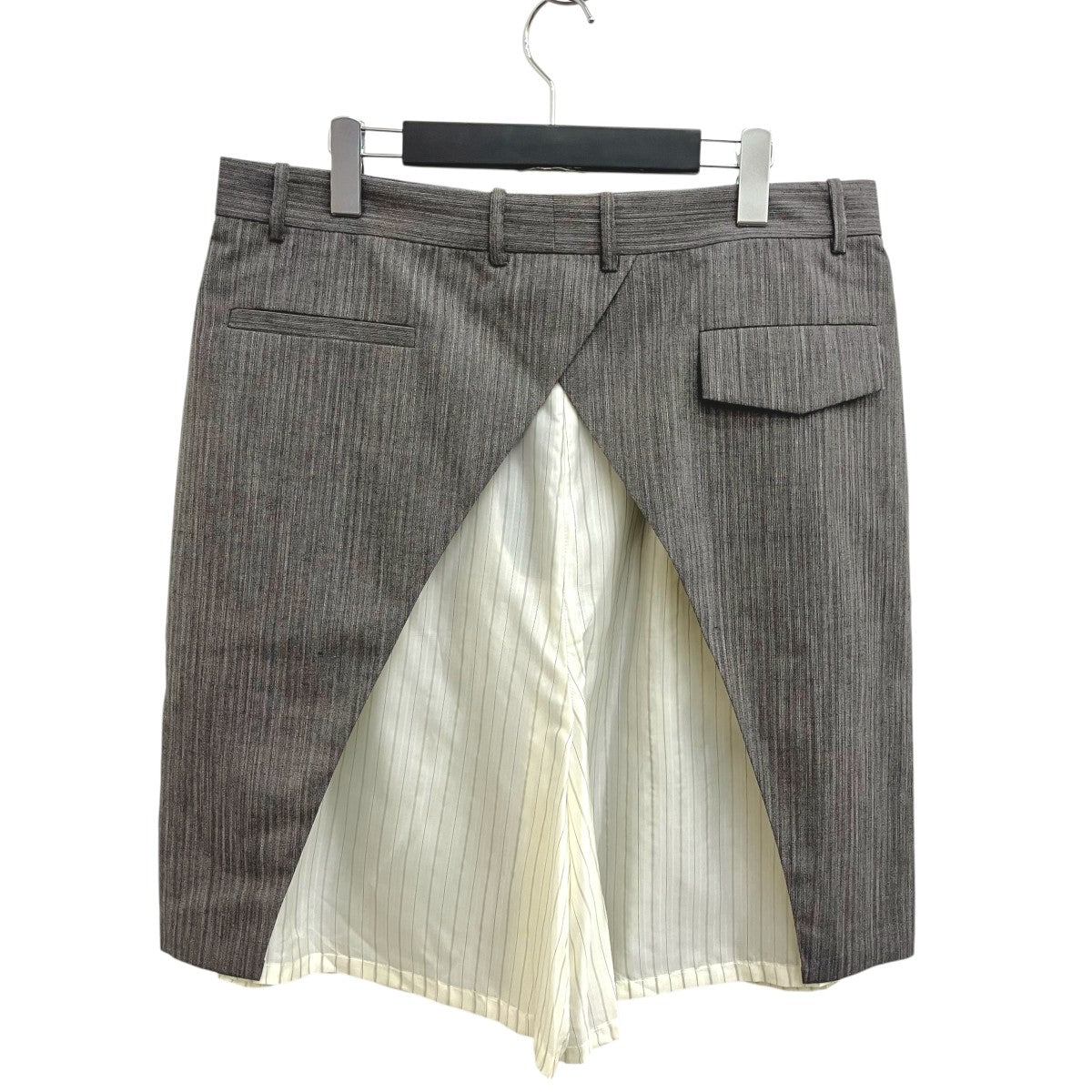 24SSTIDAN LAYERED SHORTSストライプハーフパンツNS24507