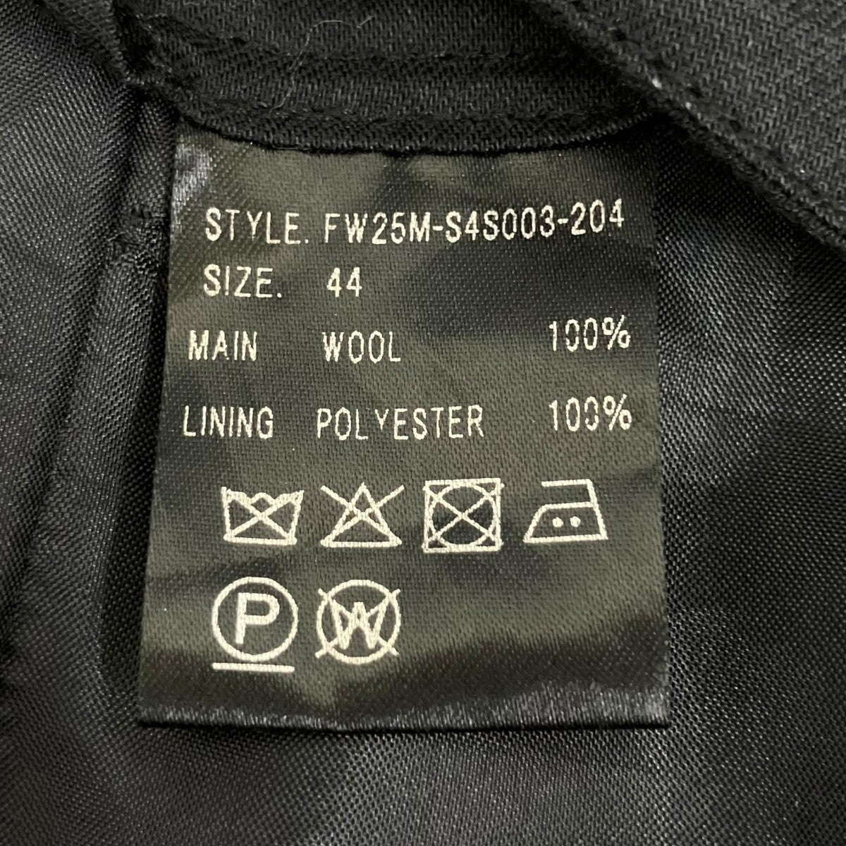 SINGLE TUCK WIDE TROUSERSスラックスFW25M-S4S003-204