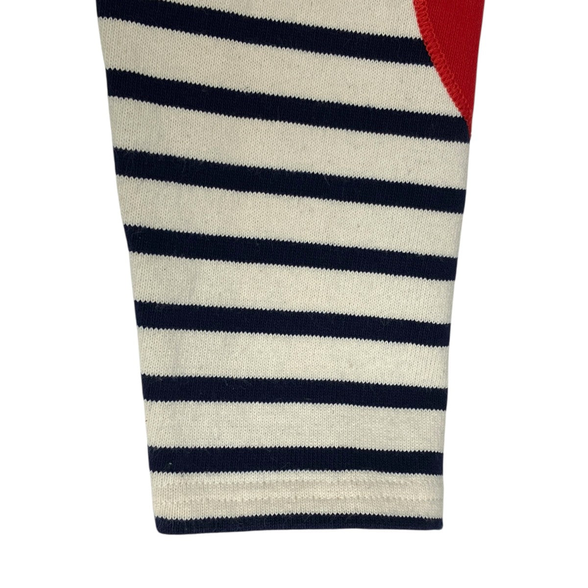 OUESSANT HEART ELBOW PATCHボーダーカットソー