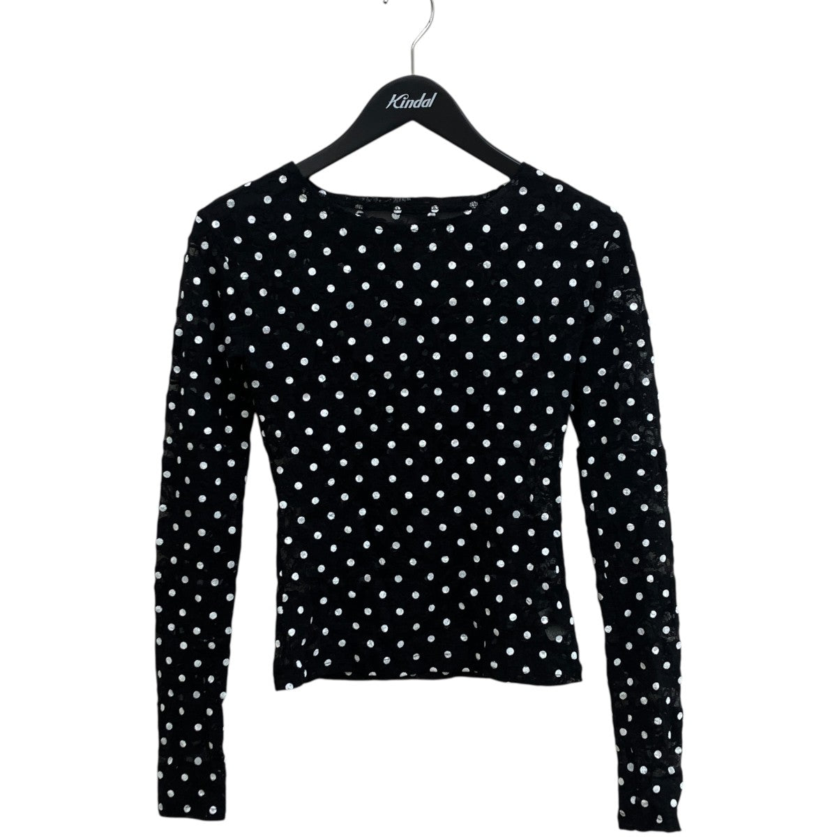 DOT LACE SEE-THROUGH TOPTシャツ