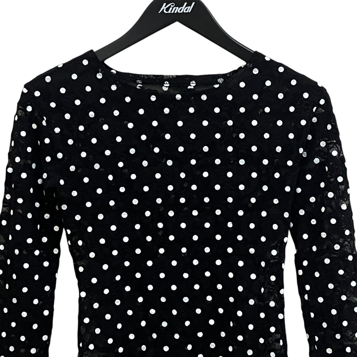 DOT LACE SEE-THROUGH TOPTシャツ