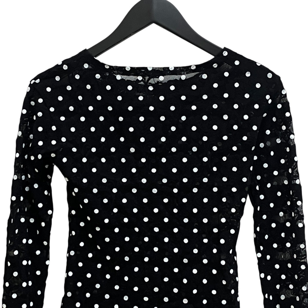 DOT LACE SEE-THROUGH TOPTシャツ