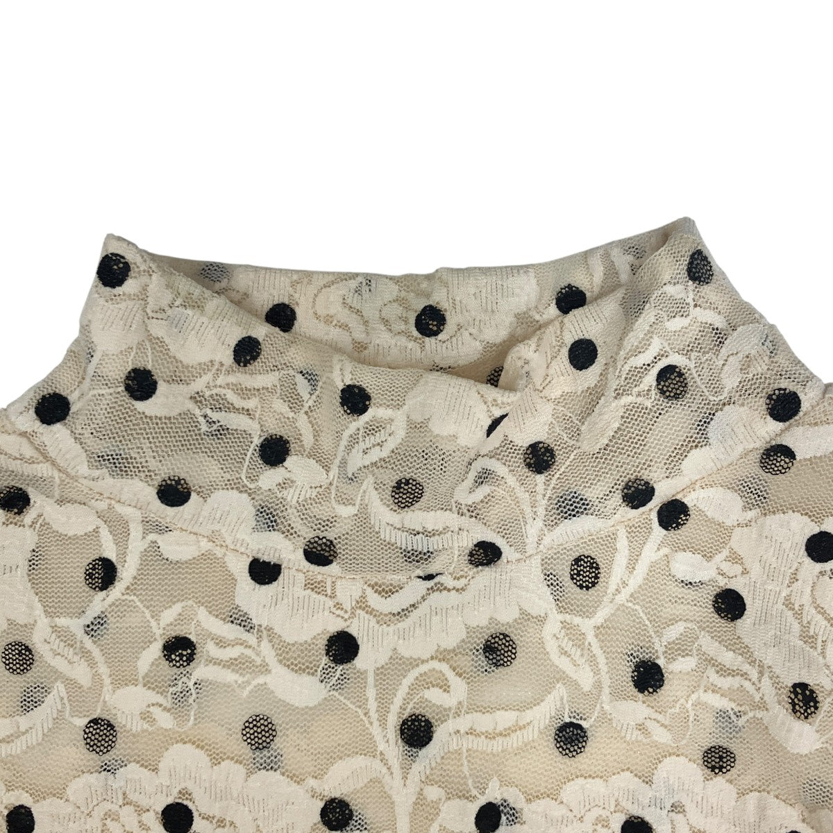 DOT LACE SEE-THROUGH TOPTシャツ