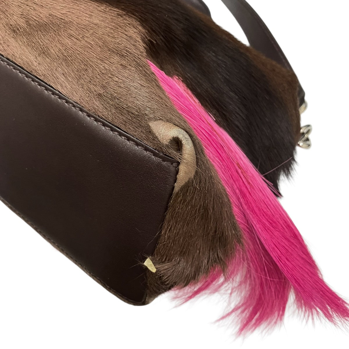 BY THE WAY SMALL GAZELLE FURハンドバッグ8BL124