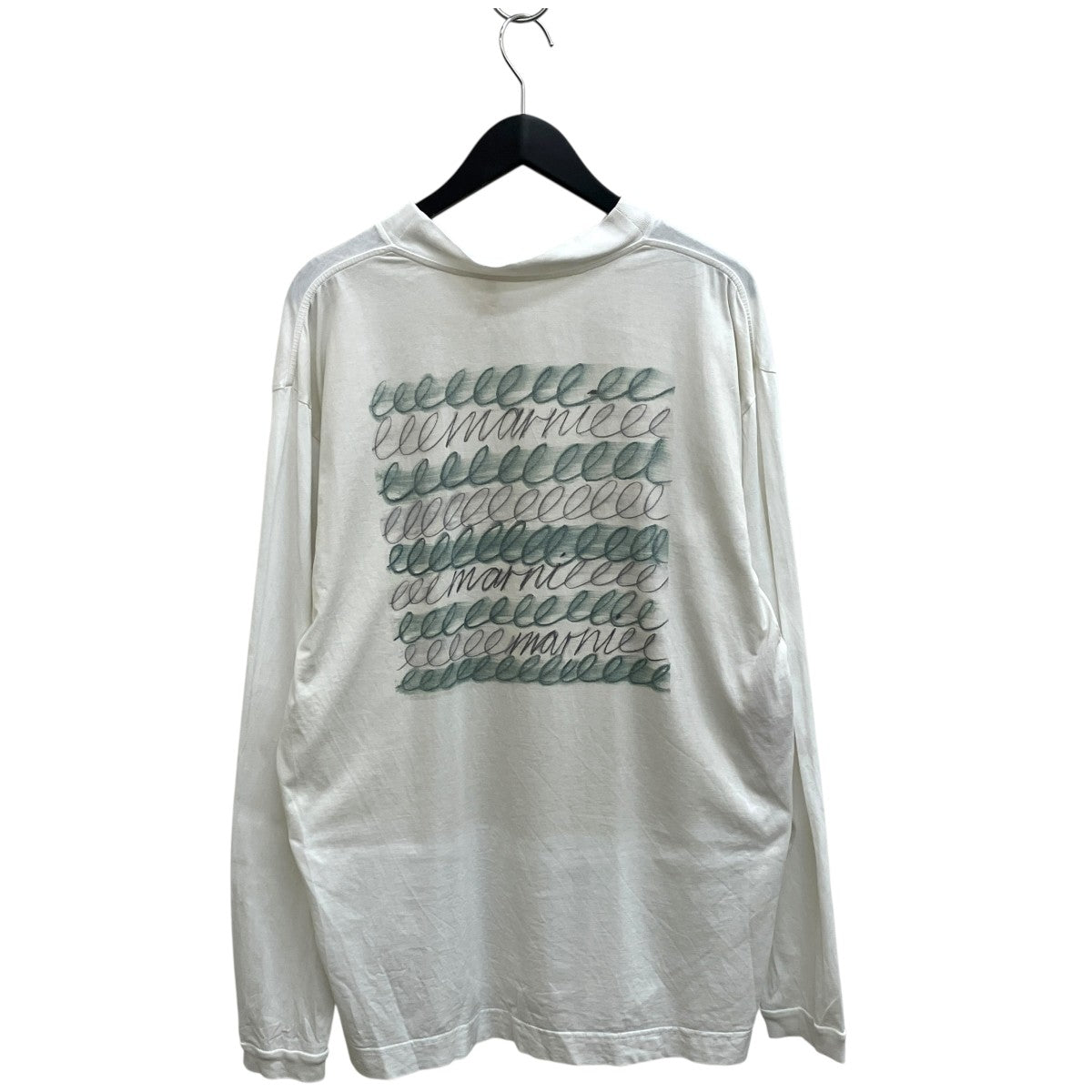 24AWロゴプリントロングスリーブTシャツ長袖カットソーHUMU0242P1 USCY12