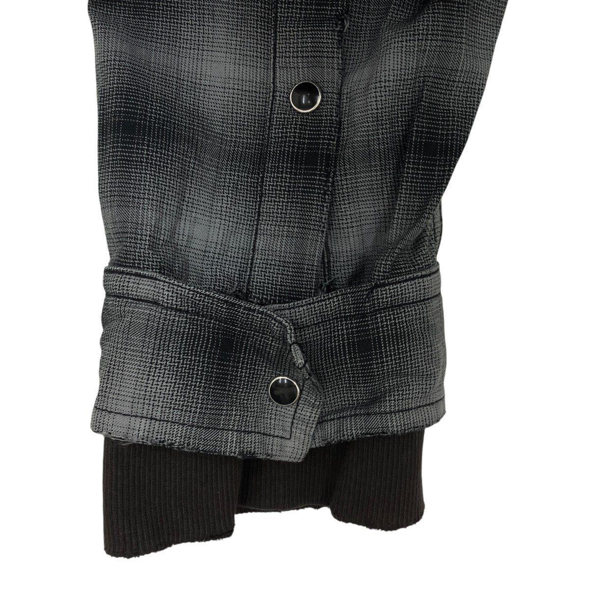 25SSHoodie Combine Checkered ShirtフーデットチェックシャツJ14SH183