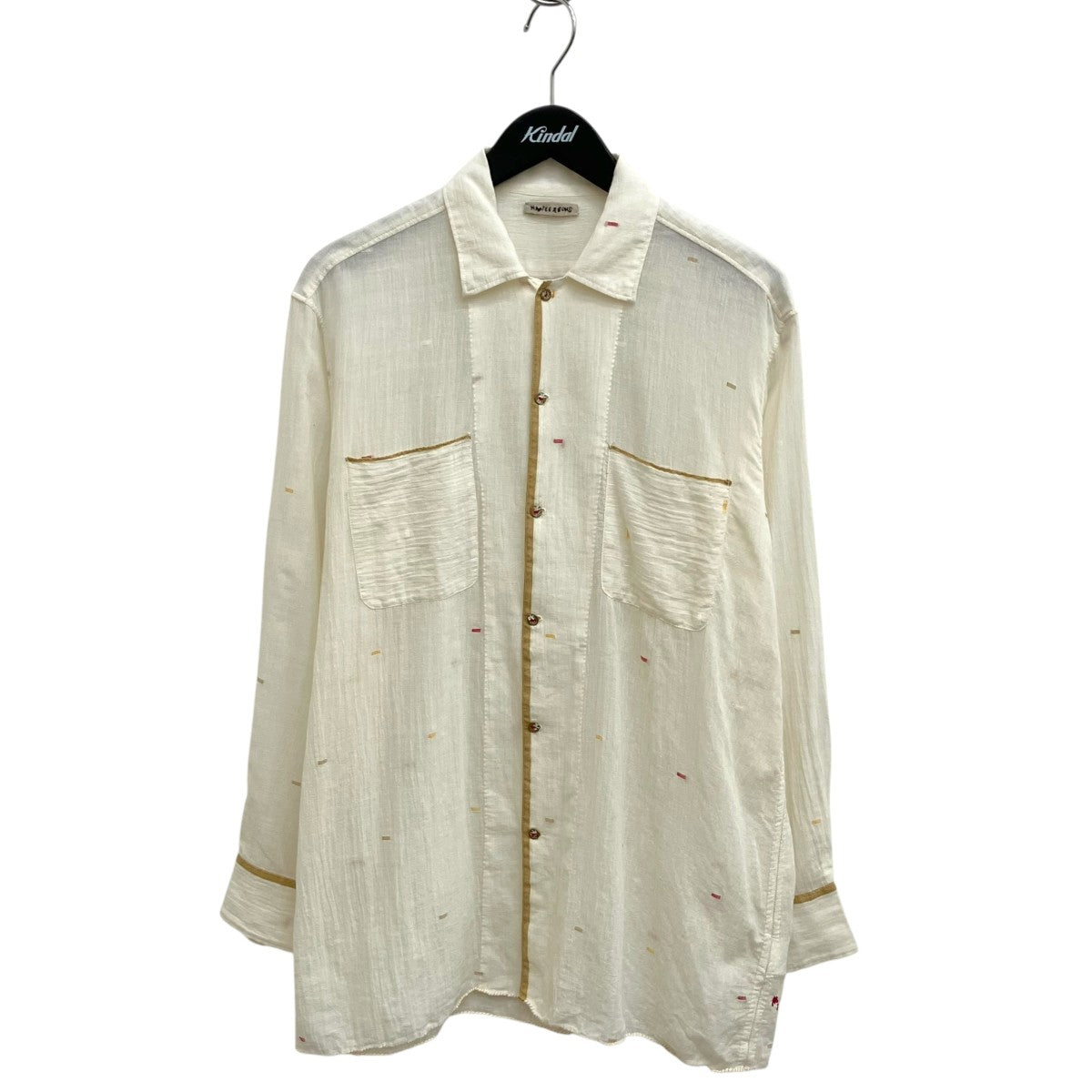 25SSOPEN JAMDANI SHIRTS長袖シャツMT5103-0611