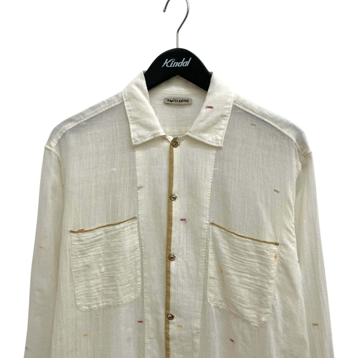 25SSOPEN JAMDANI SHIRTS長袖シャツMT5103-0611