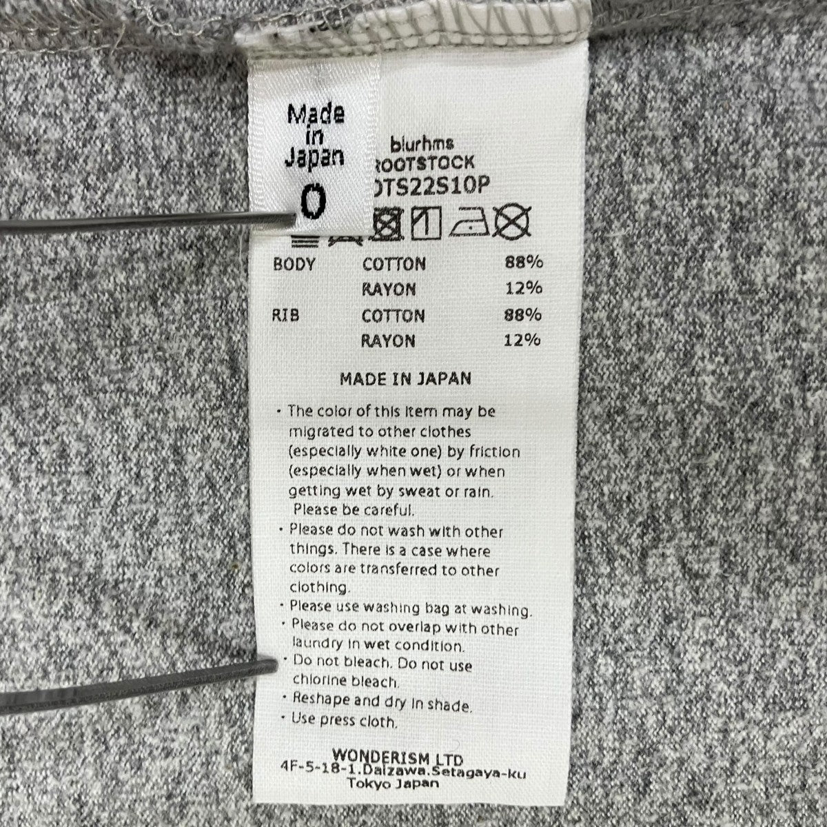 Cotton Rayon 88 12 Print Tee半袖TシャツbROOTS22S10P