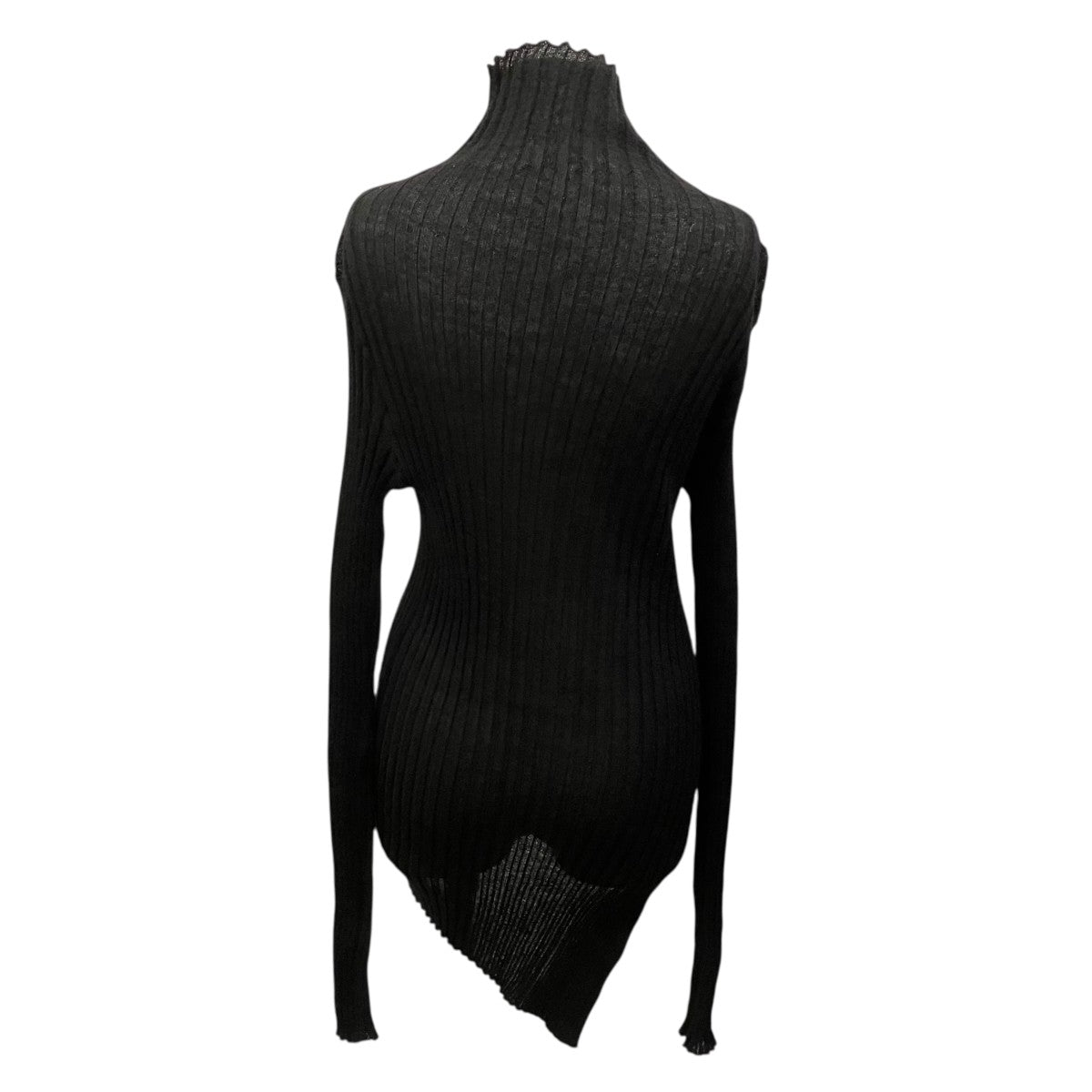 YOHJI YAMAMOTO(ヨウジヤマモト) RIB DIAGONAL ZIP CARDIGANニット
