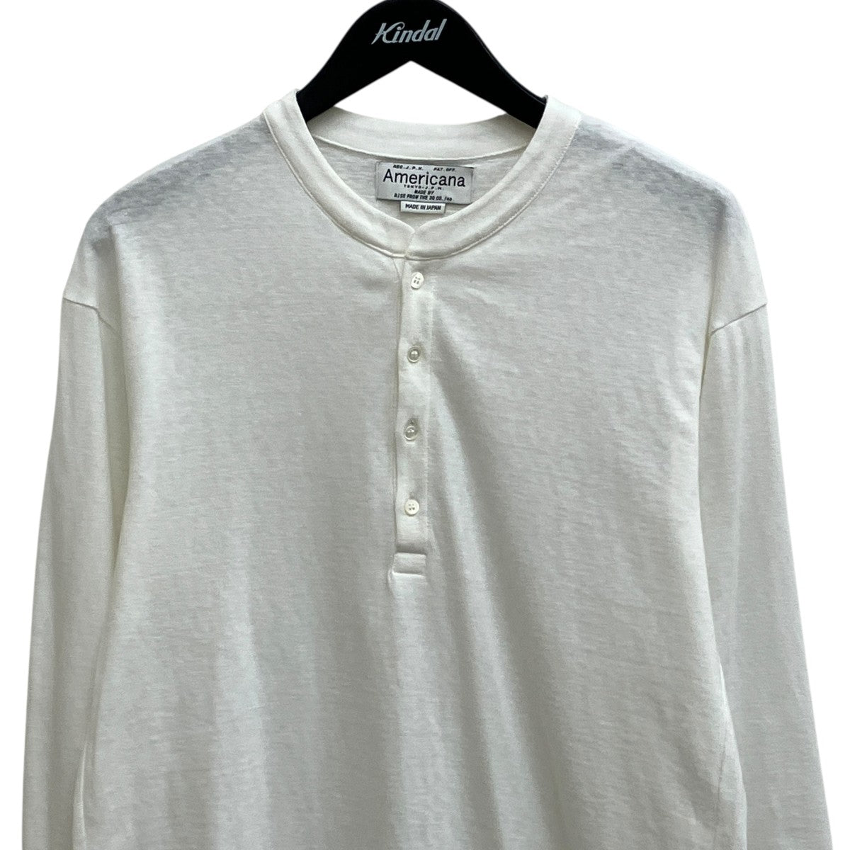 LONGSLEEVE Tシャツヘンリーネックカットソー25070510001810