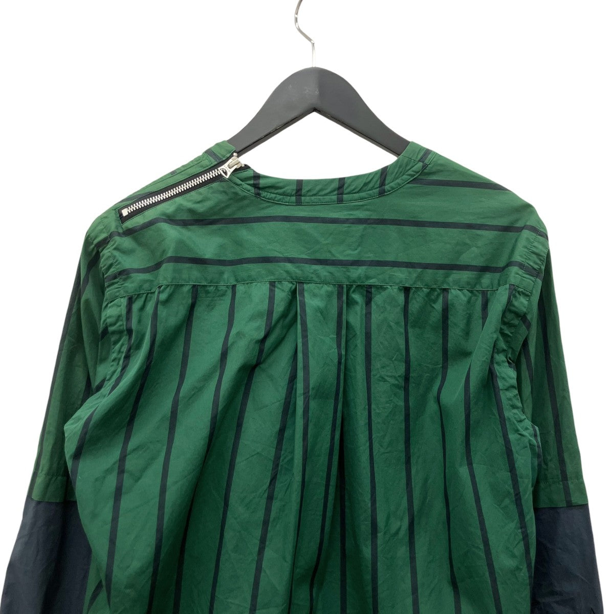 sacai dr.woo 19ss ストライプブルゾン sacai×Dr．Woo 19SSストライププルオーバーシャツ19-01951M 19-01951M