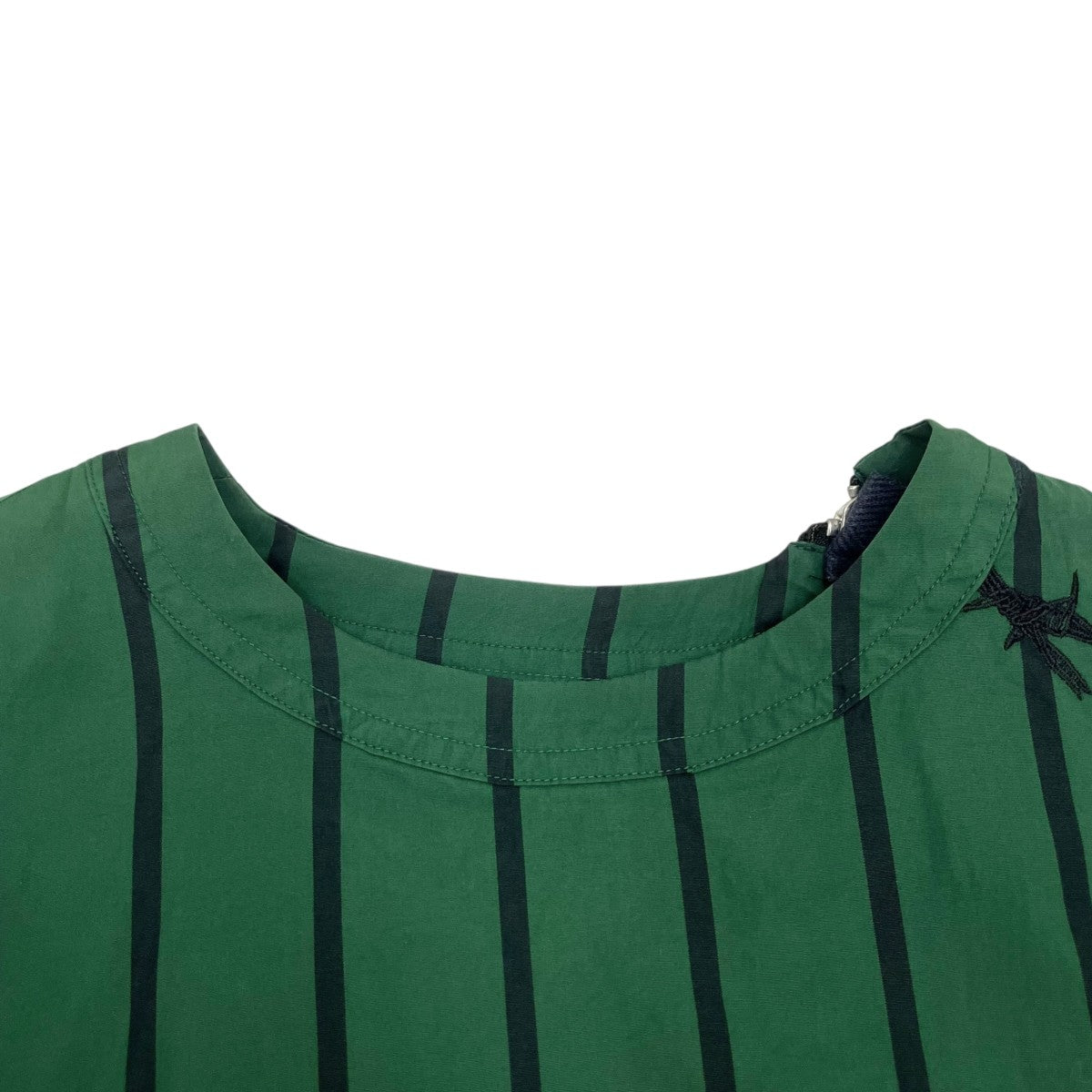 sacai×Dr．Woo 19SSストライププルオーバーシャツ19-01951M 19-01951M
