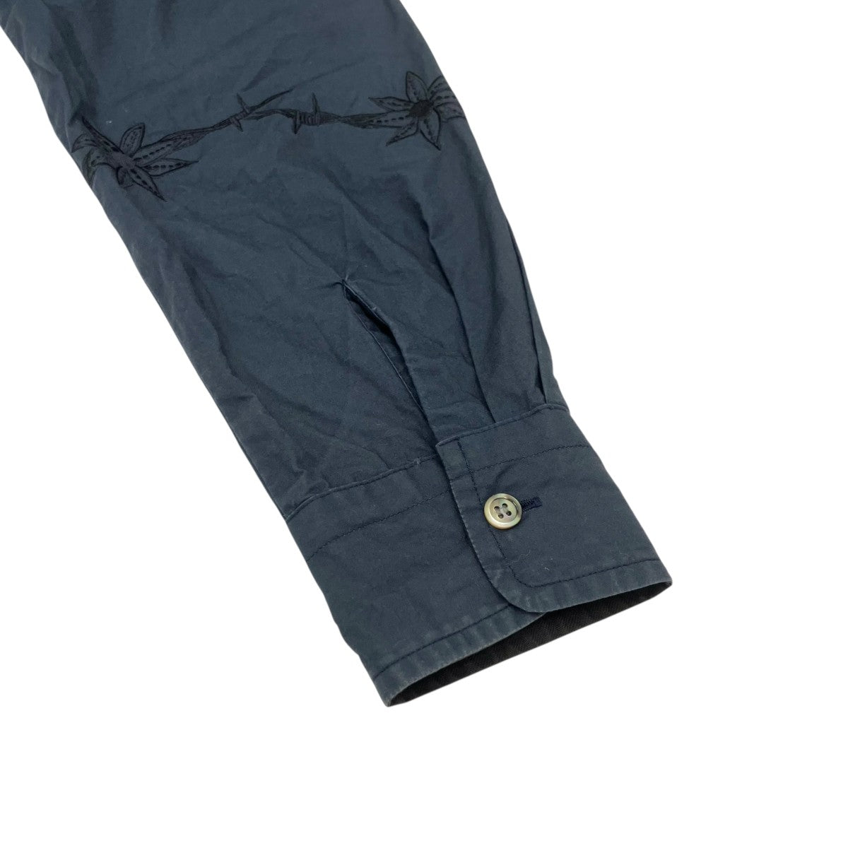 sacai×Dr．Woo 19SSストライププルオーバーシャツ19-01951M 古着・中古-7枚目のアイテム画像