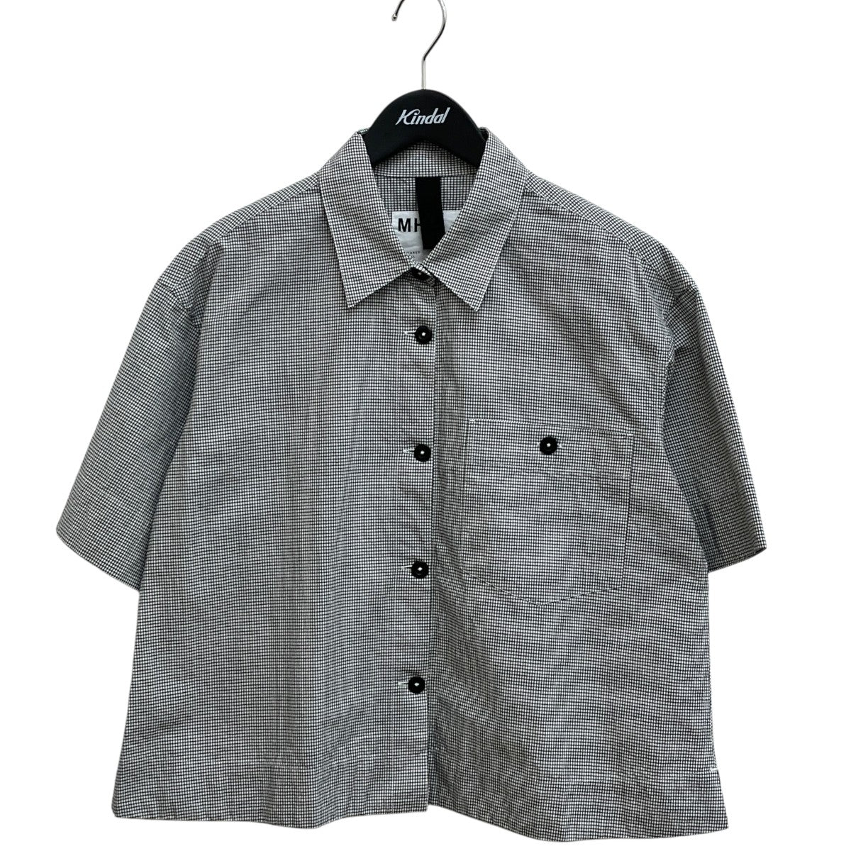 TINY GINGHAM COTTON半袖シャツ595-6152552