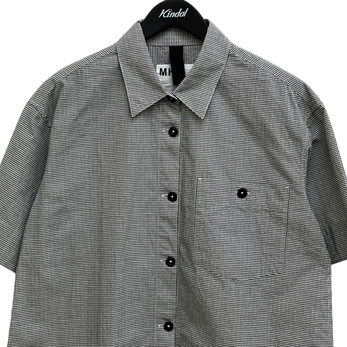 TINY GINGHAM COTTON半袖シャツ595-6152552