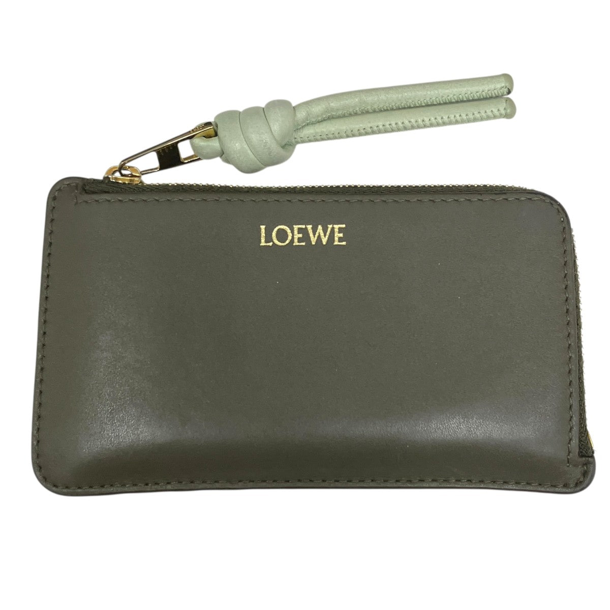 Knot coin cardholder in shiny nappa calfskinコインケース522338