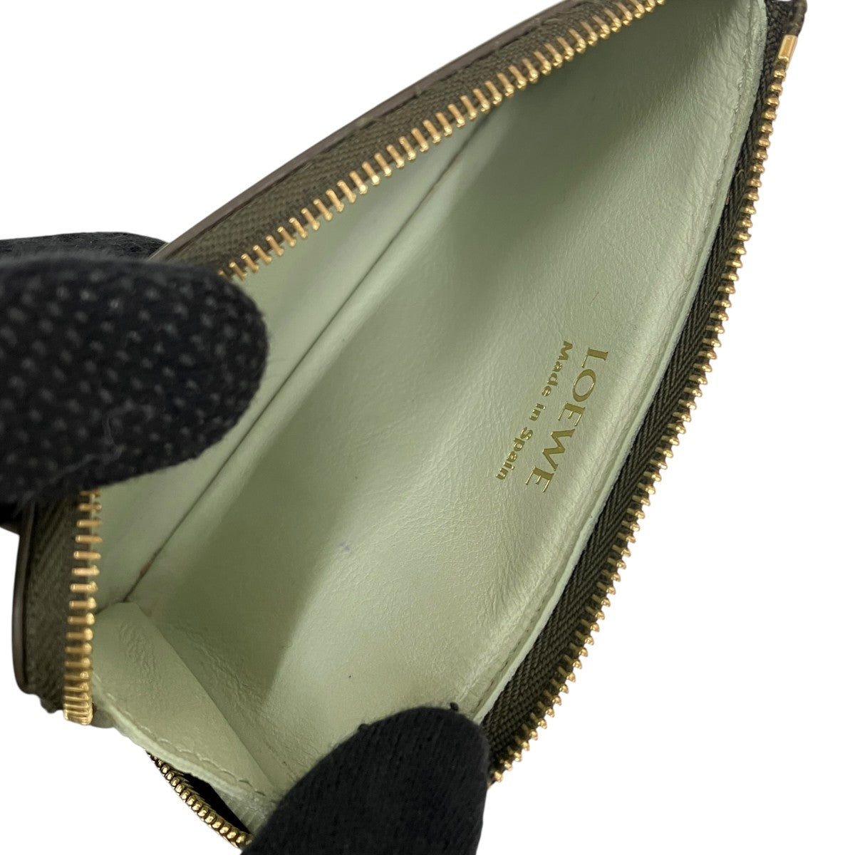 Knot coin cardholder in shiny nappa calfskinコインケース522338