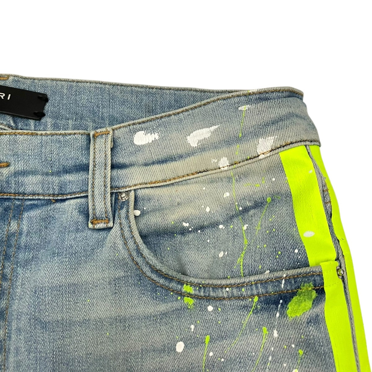 AMIRI Distressed Side Line Skinny Denim Pantsデニムパンツ