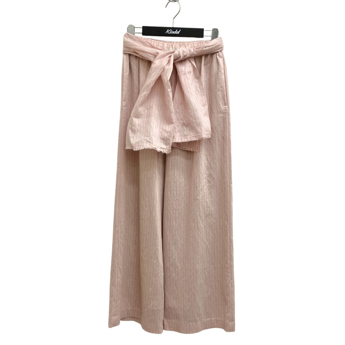 STRIPE PANTS W BELTパンツMLS26416-PINK