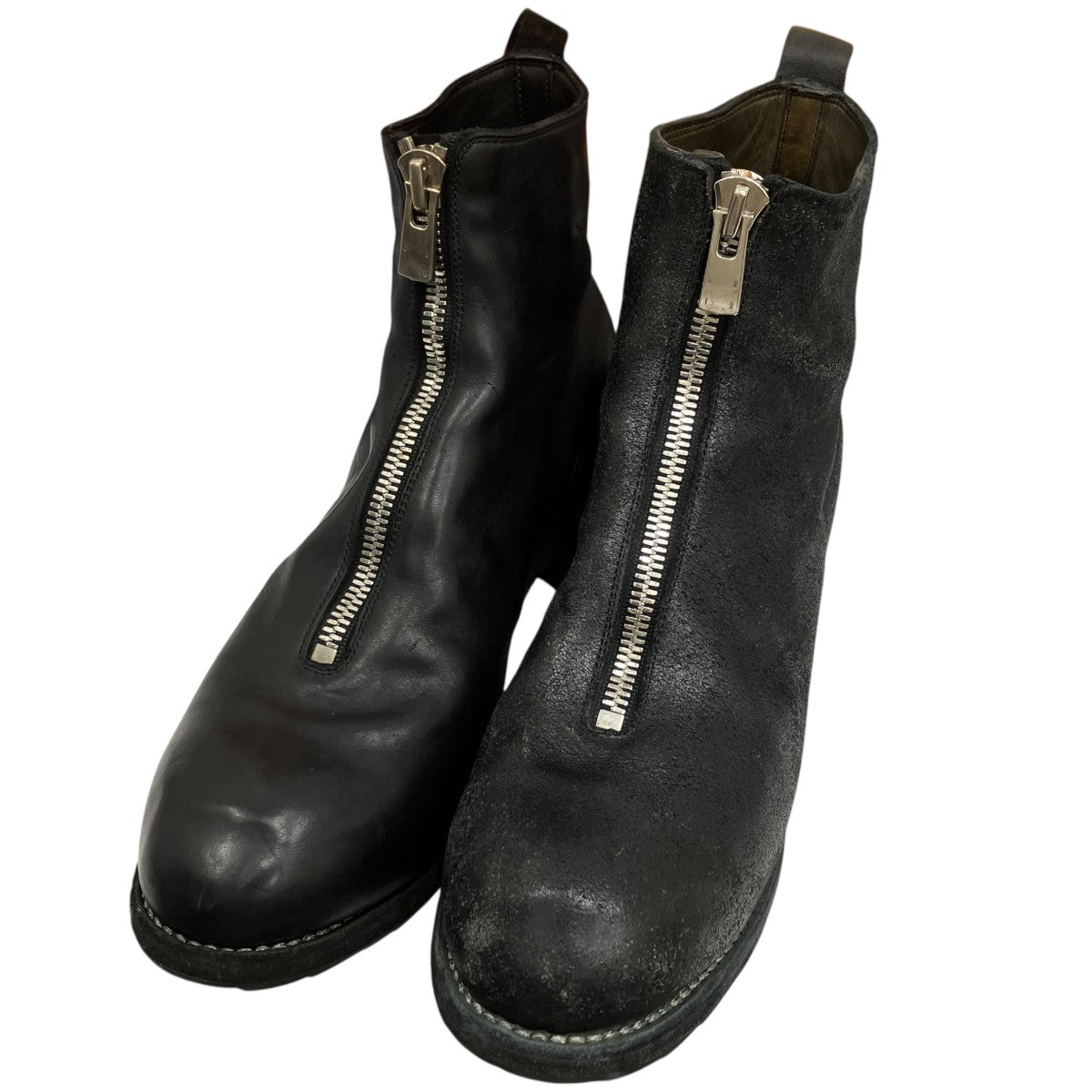 HORSE COATED AND FULL GRAIN LINEDセンタージップレザーブーツPL1-IZ