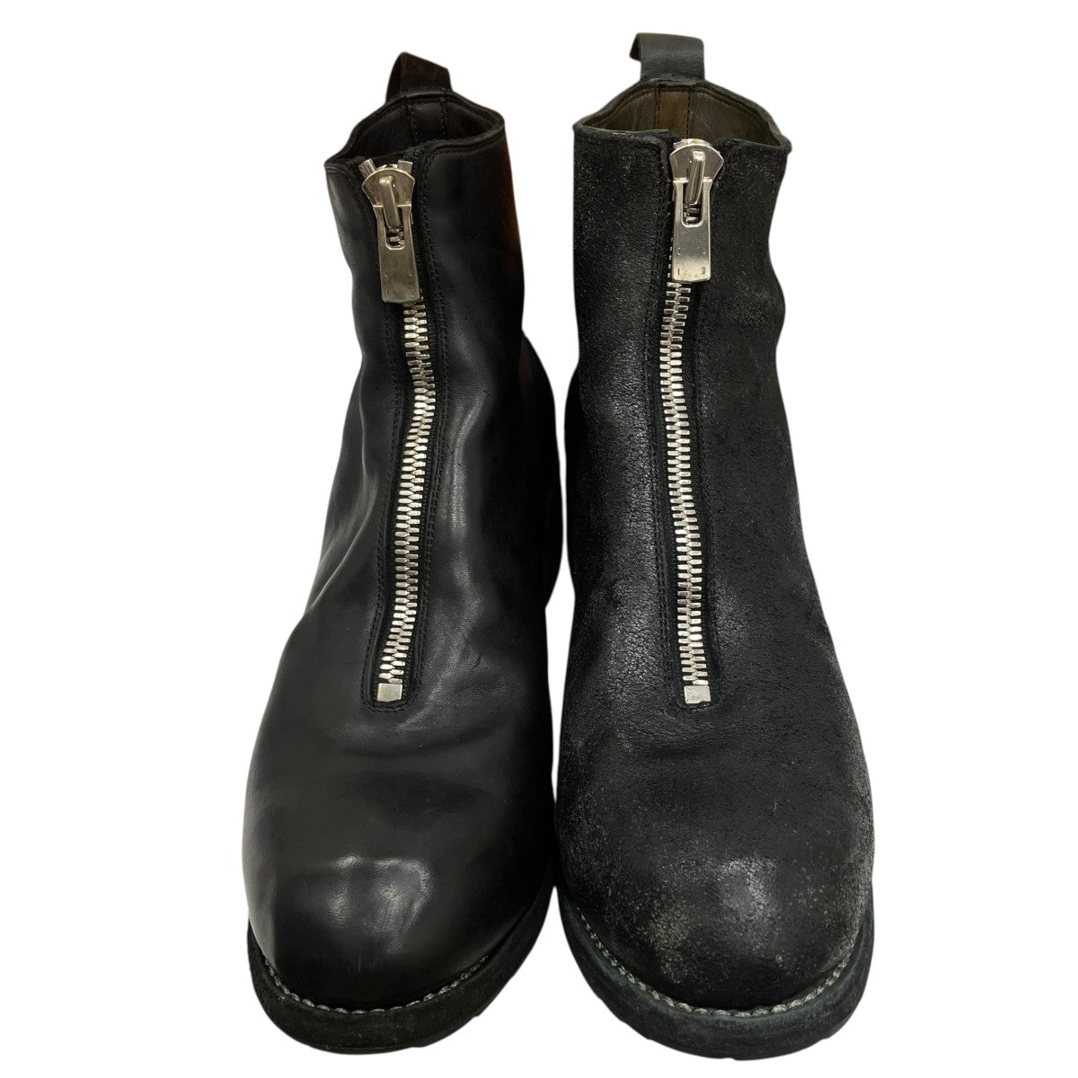 HORSE COATED AND FULL GRAIN LINEDセンタージップレザーブーツPL1-IZ