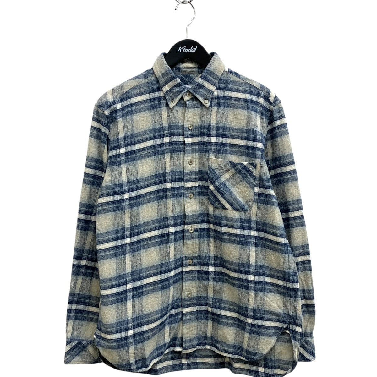 SHIRT COTTON TWILL OMBRE PLAID長袖シャツNN-S4103